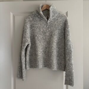 Soft grey quarter zip